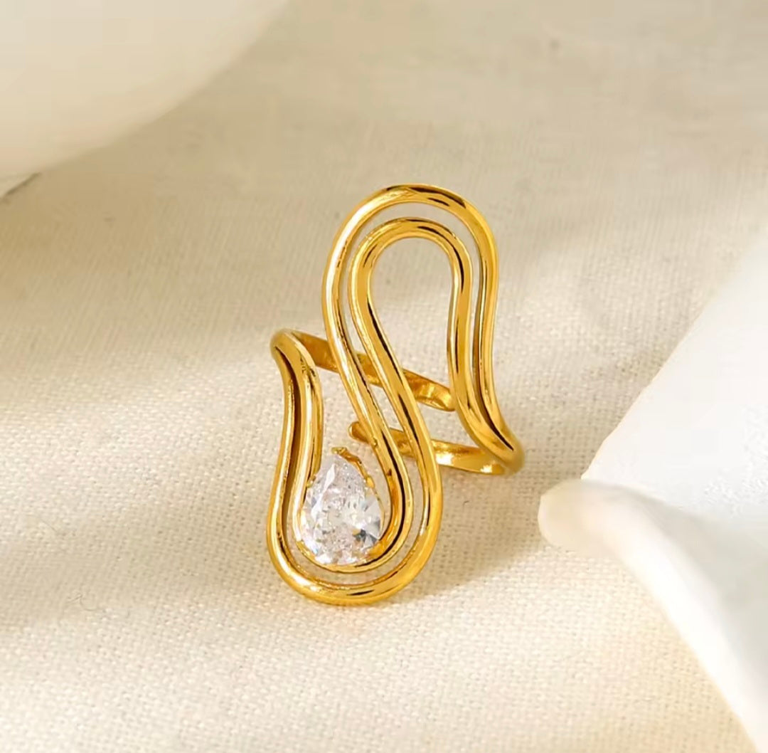 Anéis Ajustáveis de Aço Inox e Zircónia