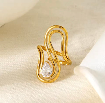 Anéis Ajustáveis de Aço Inox e Zircónia