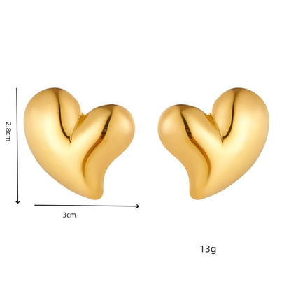 Brincos em Forma de Coração