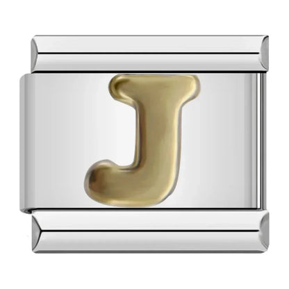 Charms Pulseira Italiana em Aço Inoxidável J