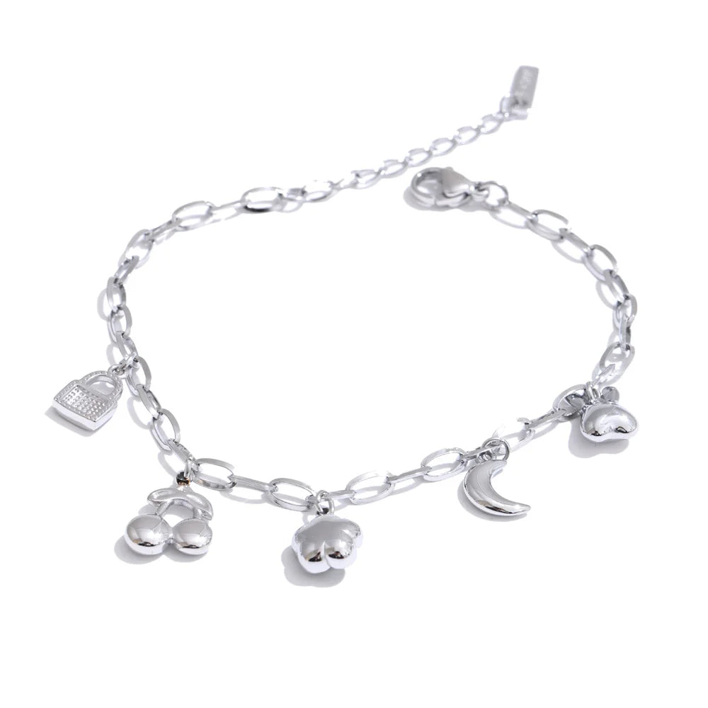 Pulseira de Charmes - Aço inoxidável