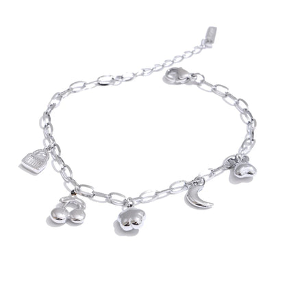 Pulseira de Charmes - Aço inoxidável