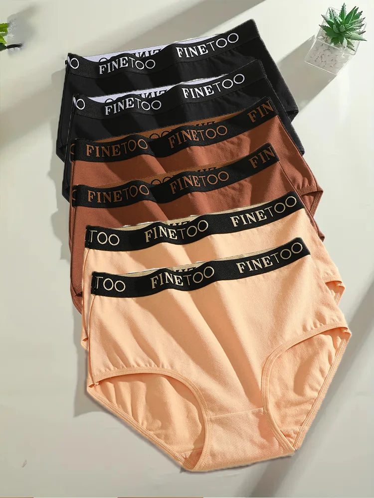 Cuecas Femininas de Algodão Pack 6PCS