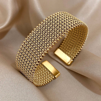 Pulseira de Malha de Aço