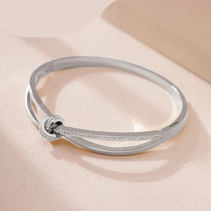 Pulseira Glamorosa em Aço Inoxidável