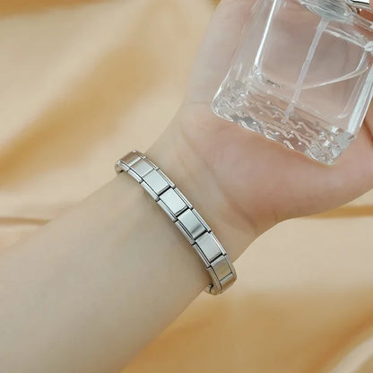 Pulseira Italiana Original em Aço Inoxidável