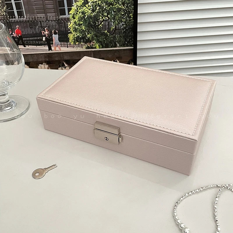 Guarda-Joias 3 Cores Rosa Claro