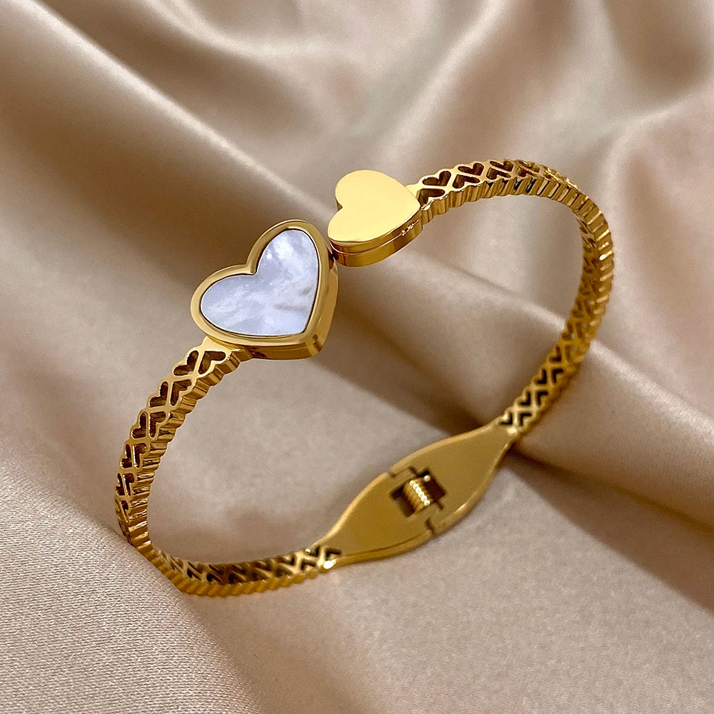Bracelet Double Coeur
