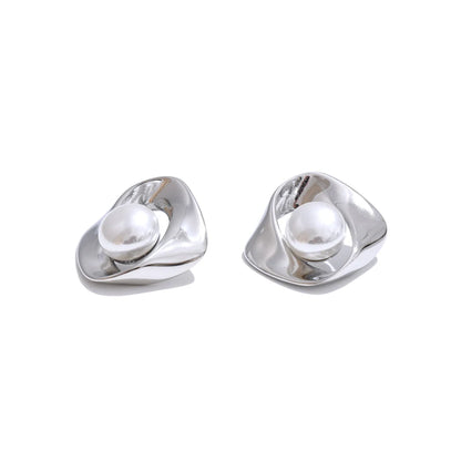 Brincos de Pérola Irregulares