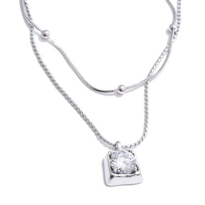 Colar Pendente de Zircónia