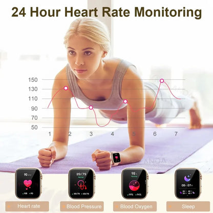Smartwatch Bluetooth 1.91" Tela HD