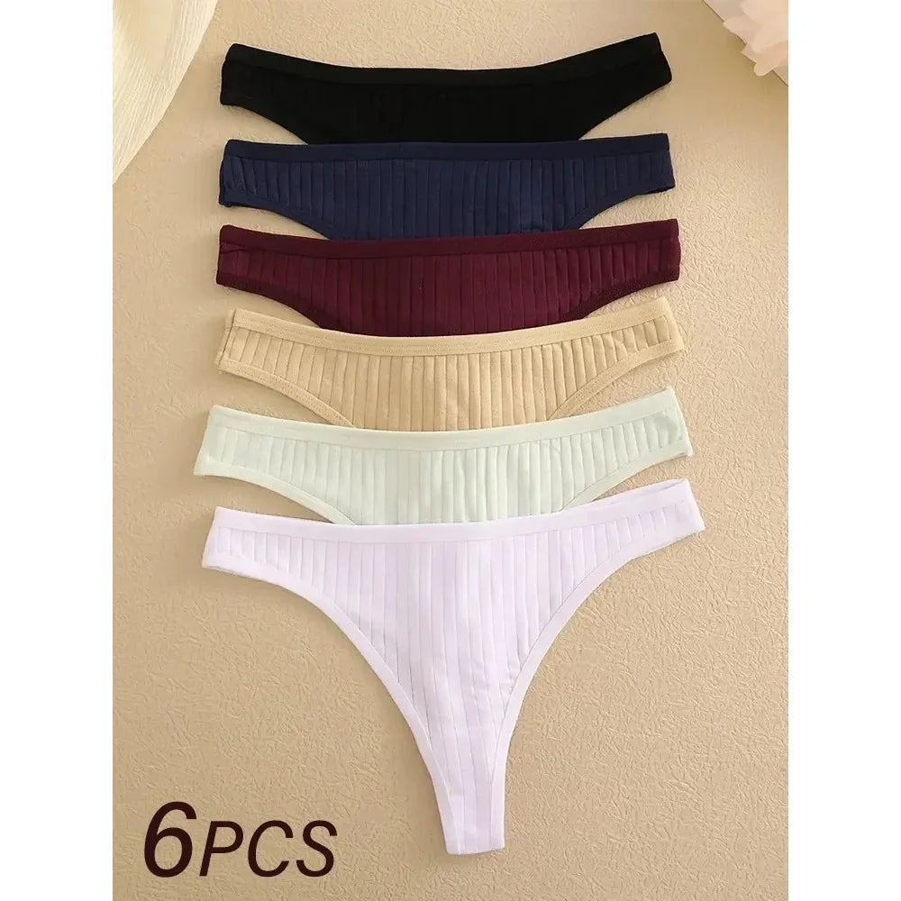 Tangas de Algodão Pack 6 PCS