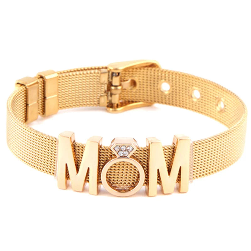 Braceletes Reguláveis MOM Dourado