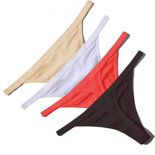 Cuecas Tanga de Algodão Pack 4 PCS