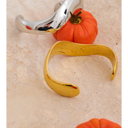 Bangle Assimétrico - Aço inoxidável