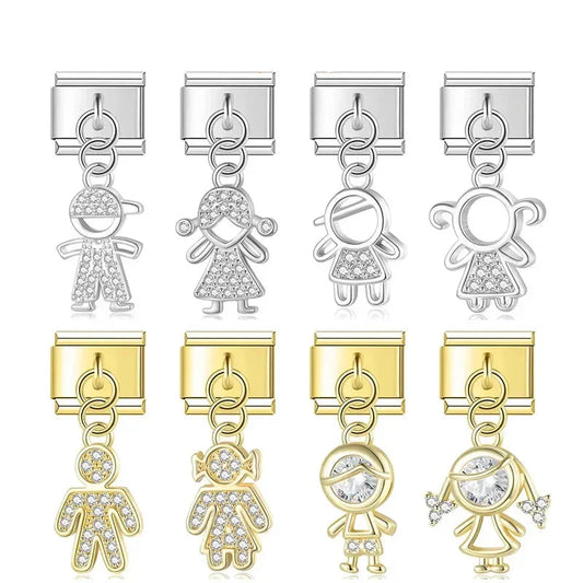 Pendente Pulseira Italiana em Aço Inoxidável