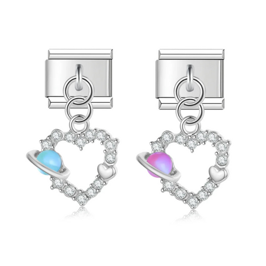 Charms Links Corações