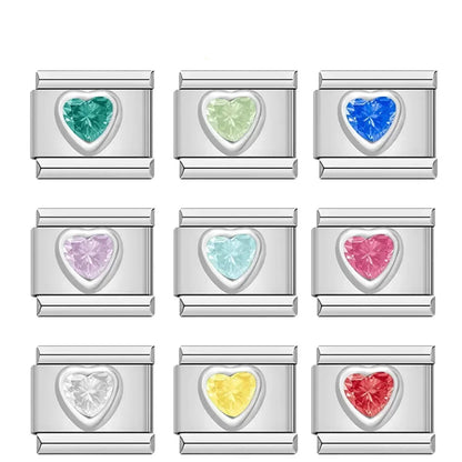 Charms Pulseira Italiana em Aço Inoxidável