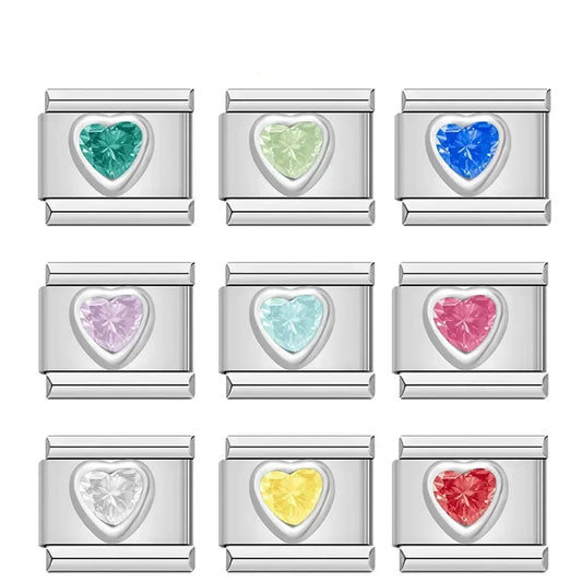 Charms Pulseira Italiana em Aço Inoxidável