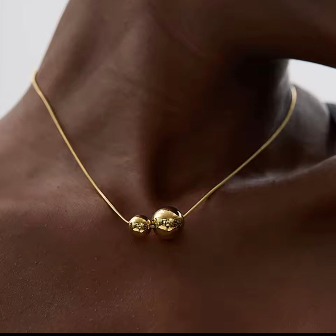 Colar em Tendência em Aço Inoxidável Dourado