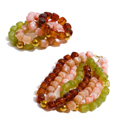 Colar e Pulseira de Missangas