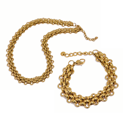Colar e Pulseira de Corrente