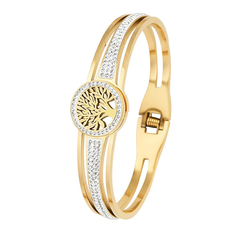 Pulseira Árvore da Vida em Aço Inoxidável
