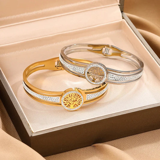 Pulseira Árvore da Vida em Aço Inoxidável