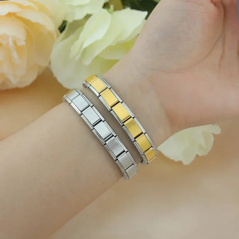 Pulseiras Italianas Originais em Aço Inoxidável