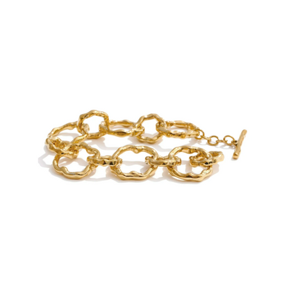 Pulseira de Corrente Elos - Aço inoxidável