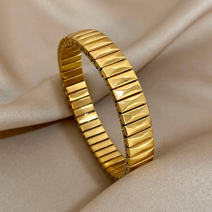 Pulseiras Elásticas em Aço Inoxidável Simples