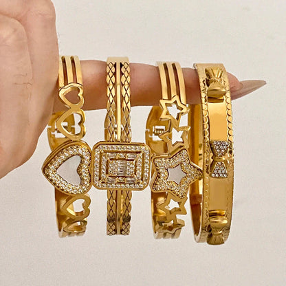 Pulseiras Rígidas em Aço Inoxidável